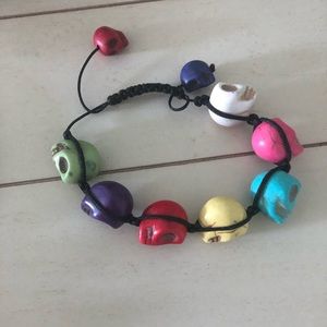 Colourful Skull bracelet